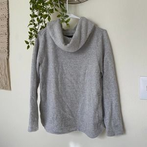 Tommy Hilfiger ATHLUXE Cowl Neck Sweater Pockets Oversize Pullover Sweatshirt